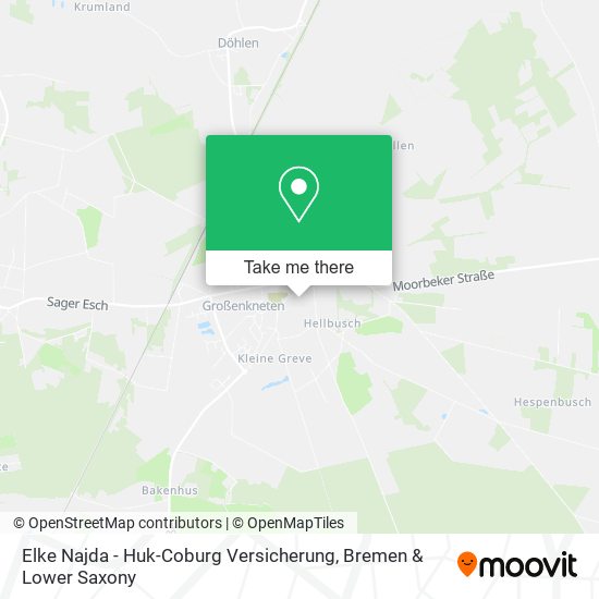 Elke Najda - Huk-Coburg Versicherung map