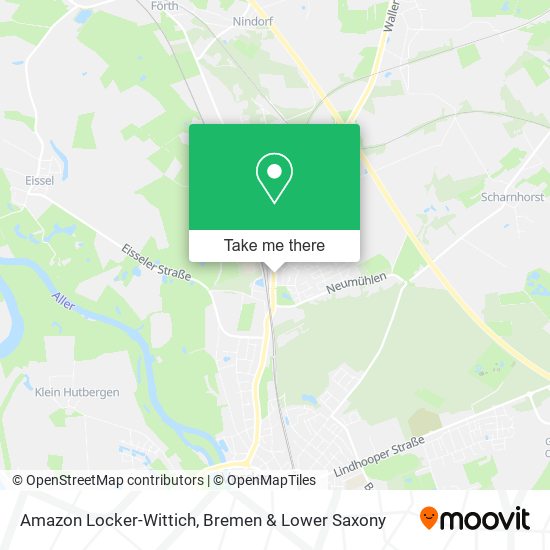 Amazon Locker-Wittich map