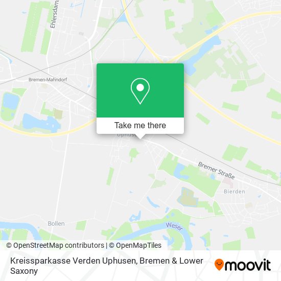 Карта Kreissparkasse Verden Uphusen