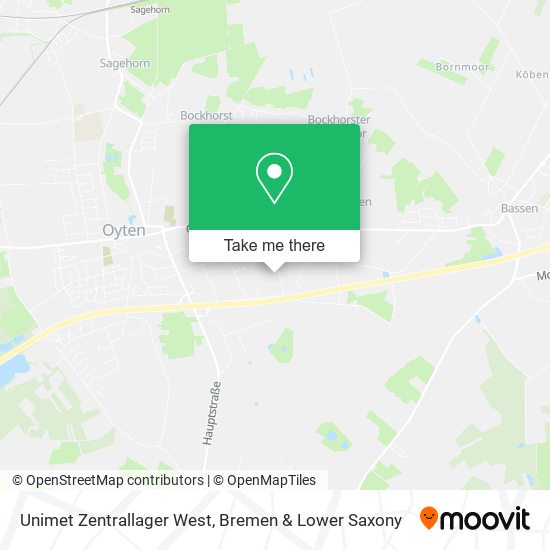 Unimet Zentrallager West map
