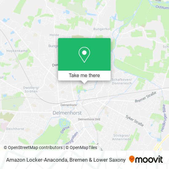 Amazon Locker-Anaconda map