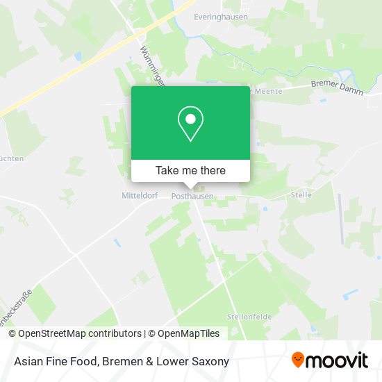 Asian Fine Food map