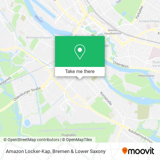 Amazon Locker-Kap map