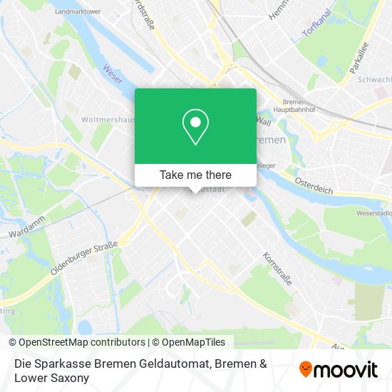 Die Sparkasse Bremen Geldautomat map