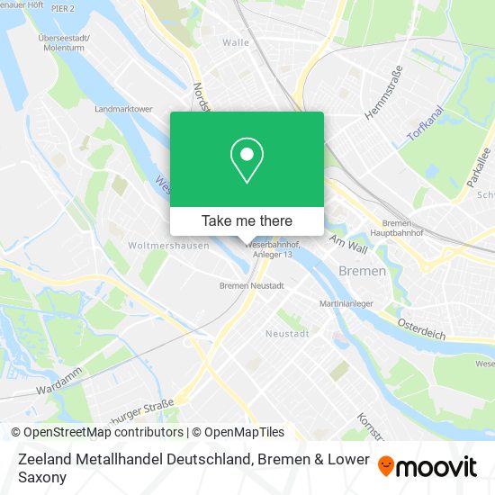 Zeeland Metallhandel Deutschland map