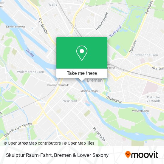 Skulptur Raum-Fahrt map
