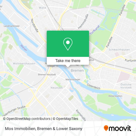 Mos Immobilien map