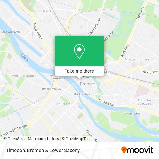 Timecon map