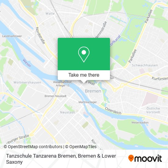 Tanzschule Tanzarena Bremen map