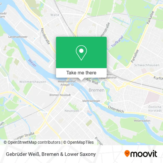 Gebrüder Weiß map