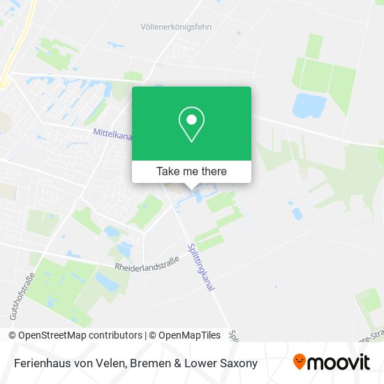Ferienhaus von Velen map