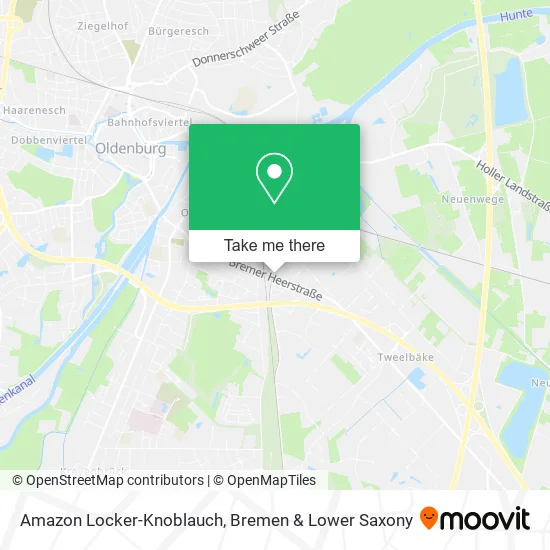 Карта Amazon Locker-Knoblauch