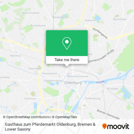 Gasthaus zum Pferdemarkt Oldenburg map