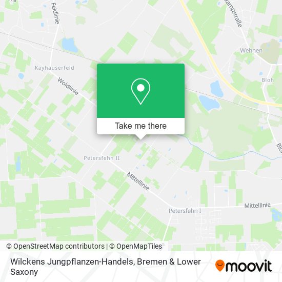 Wilckens Jungpflanzen-Handels map