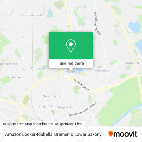 Amazon Locker-Idabella map