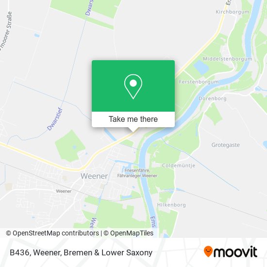 B436, Weener map