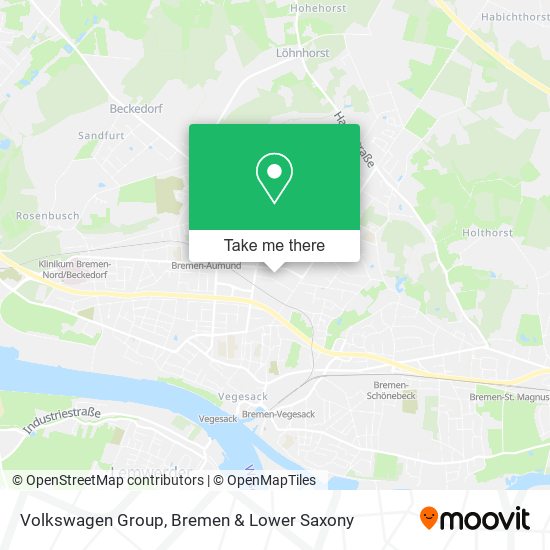 Volkswagen Group map