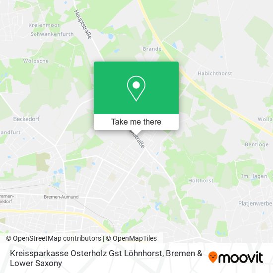 Kreissparkasse Osterholz Gst Löhnhorst map