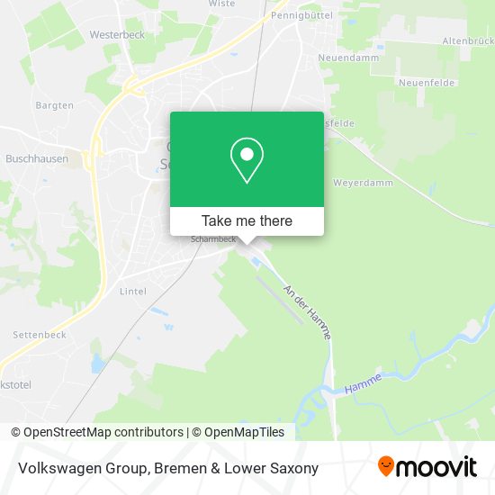 Volkswagen Group map