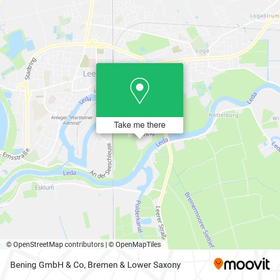 Bening GmbH & Co map