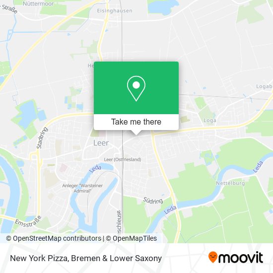 New York Pizza map