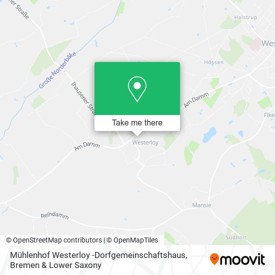 Mühlenhof Westerloy -Dorfgemeinschaftshaus map