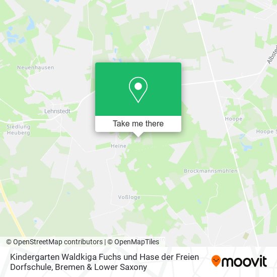Kindergarten Waldkiga Fuchs und Hase der Freien Dorfschule map