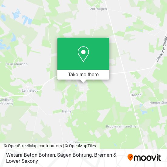 Wetara Beton Bohren, Sägen Bohrung map