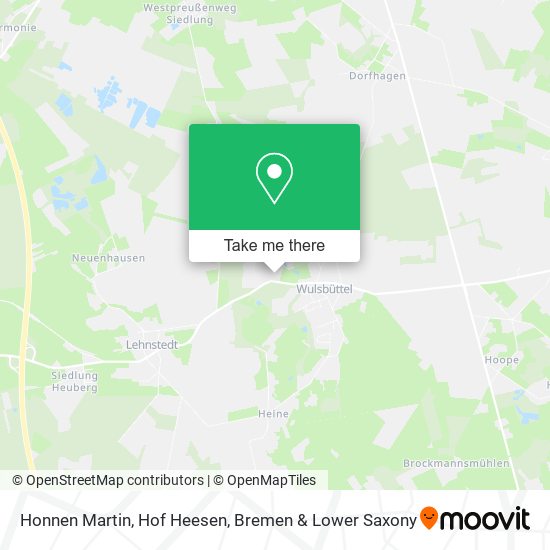 Honnen Martin, Hof Heesen map
