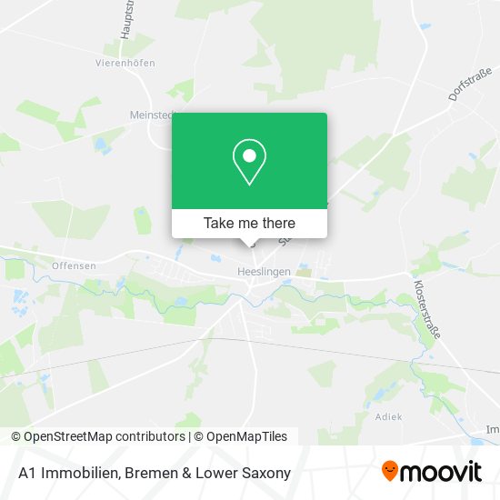 A1 Immobilien map