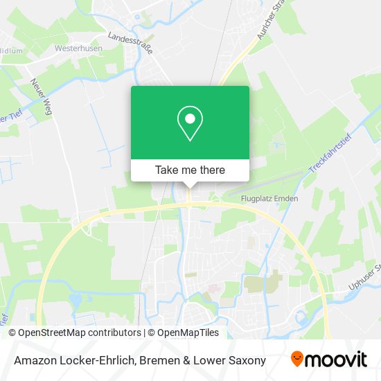 Amazon Locker-Ehrlich map