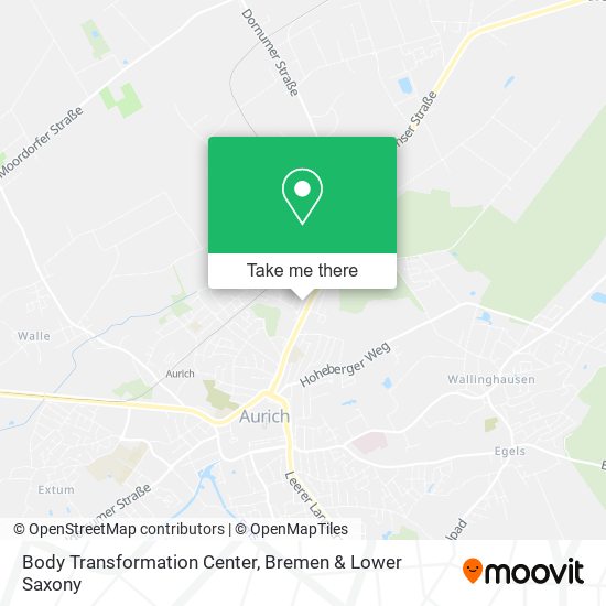 Body Transformation Center map