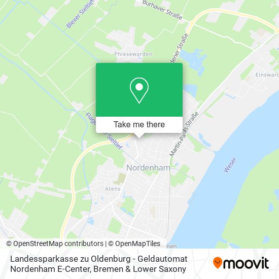 Landessparkasse zu Oldenburg - Geldautomat Nordenham E-Center map