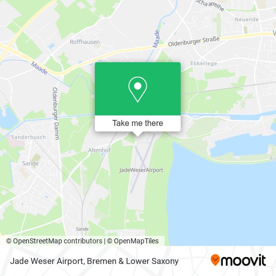 Jade Weser Airport map