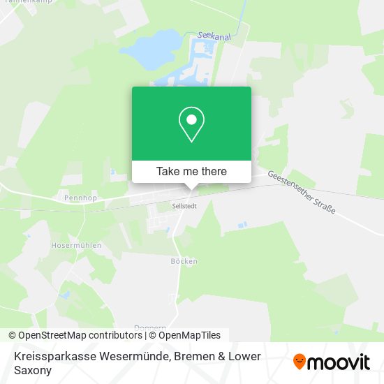 Kreissparkasse Wesermünde map