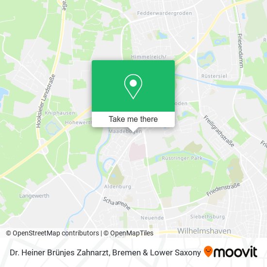 Dr. Heiner Brünjes Zahnarzt map