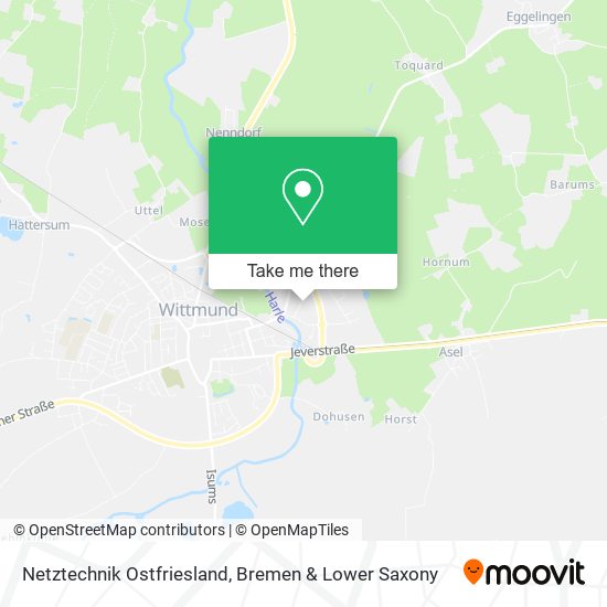 Netztechnik Ostfriesland map