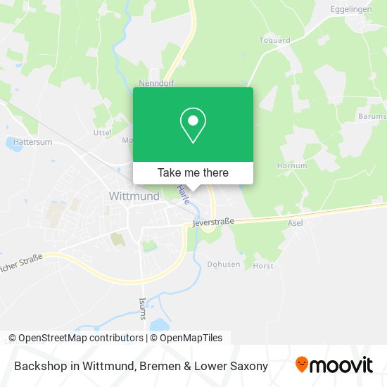 Backshop in Wittmund map
