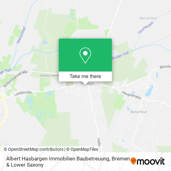 Карта Albert Hasbargen Immobilien Baubetreuung