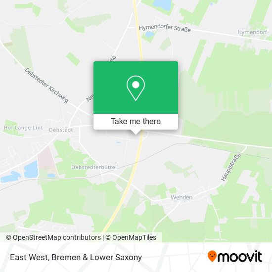 East West map