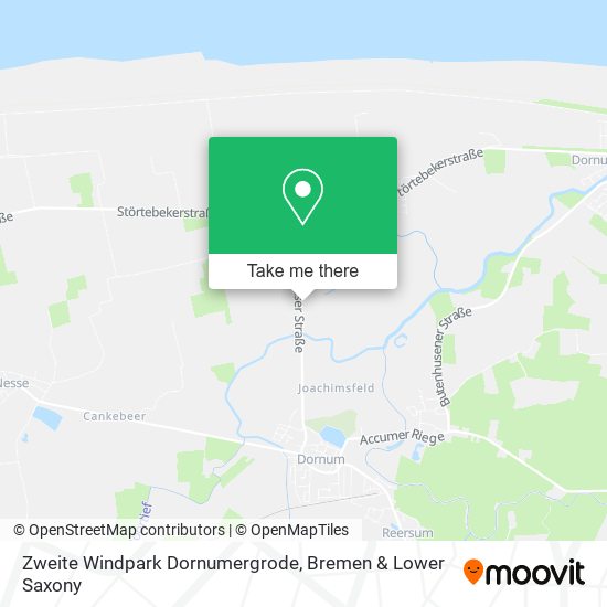 Zweite Windpark Dornumergrode map