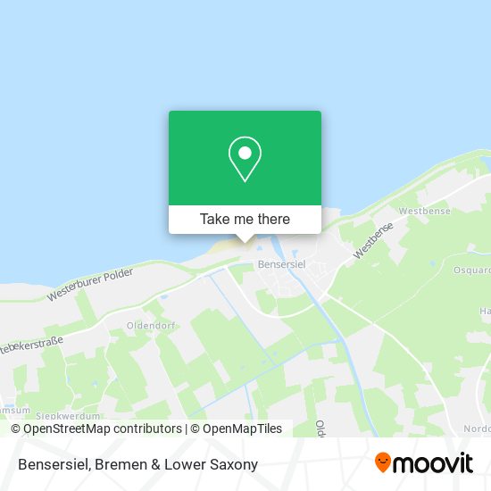 Bensersiel map