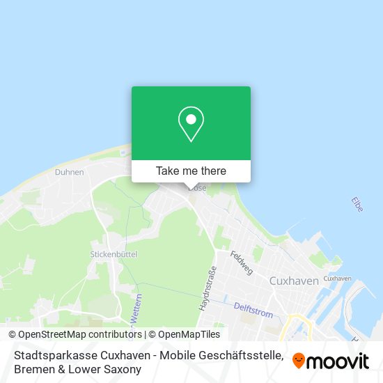 Stadtsparkasse Cuxhaven - Mobile Geschäftsstelle map