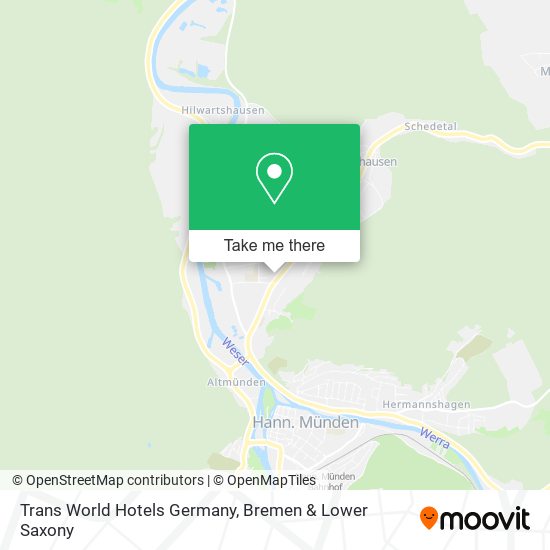 Trans World Hotels Germany map