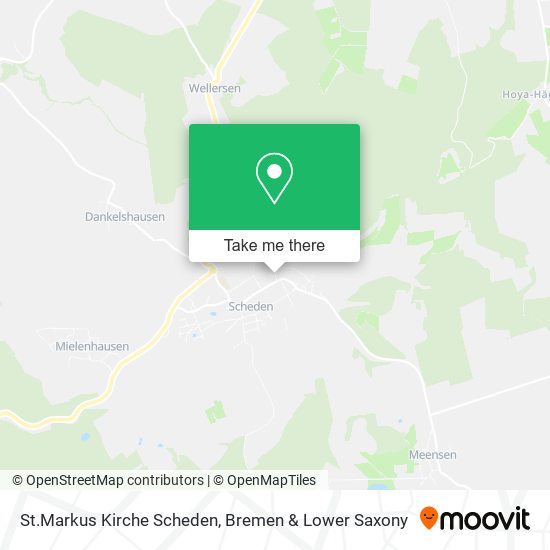 St.Markus Kirche Scheden map