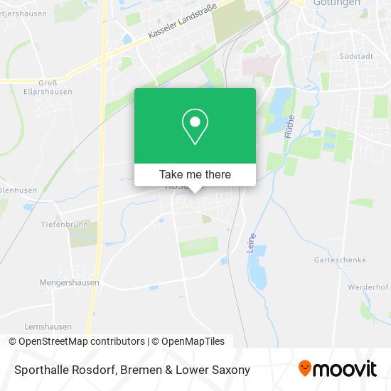 Sporthalle Rosdorf map