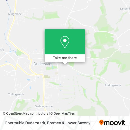 Obermuhle Duderstadt map