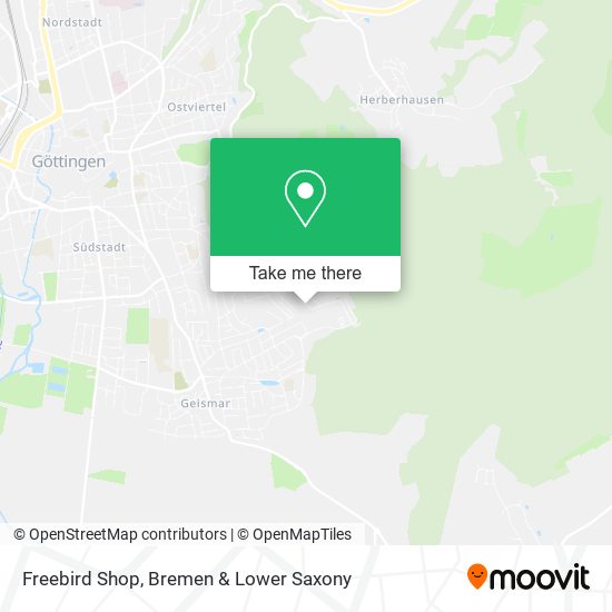 Freebird Shop map