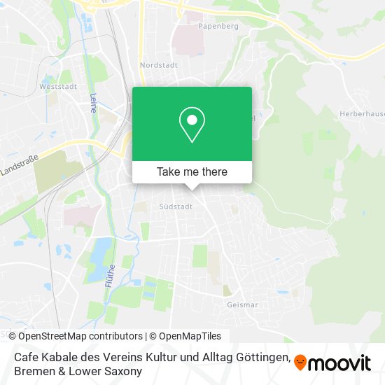 Cafe Kabale des Vereins Kultur und Alltag Göttingen map