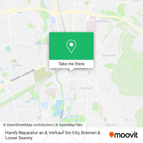 Handy Reparatur an & Verkauf Gö-City map